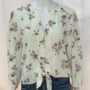 NWT - 1.State Cropped Blouse - Size Large